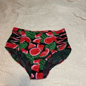 Torrid Watermelon swim bottoms size 0